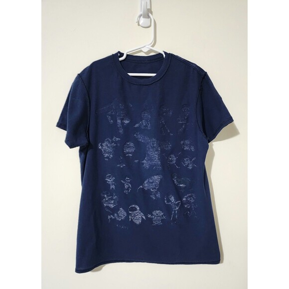 Disney Pixar Characters Kids Graphic T-Shirt Size SM Navy Blue Short Sleeve - Picture 3 of 5